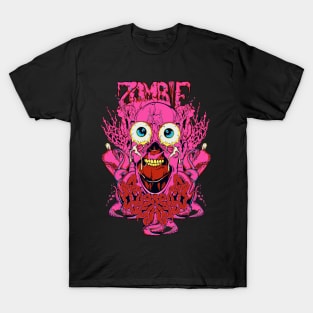 Creepy zombies with human organs T-Shirt